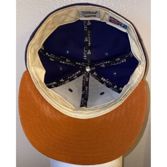 Titleist FJ by New Era Blue/Orange Strapback Fitted 7 1/2‎ Golf Cap Hat USA - Picture 5 of 11